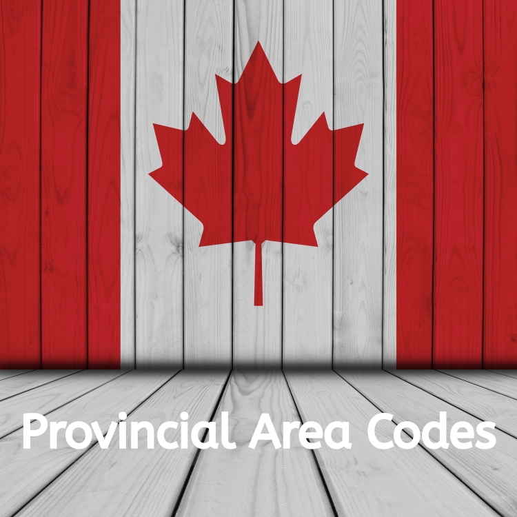 Provincial Area Codes - Canada Telephone Area Codes