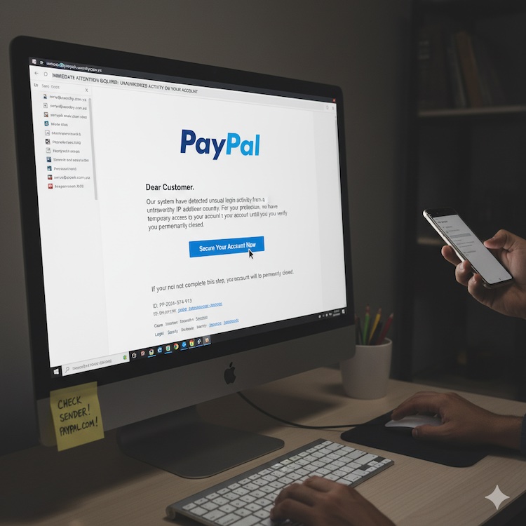 Spotting Fake Paypal Emails